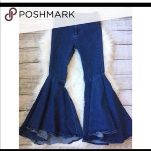 BDG Big Flare Bell Bottoms High Rise Stretch UO Anthropologie 28